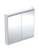 Geberit One tükrös szekrény két ajtóval 90x90 cm, világítással, fehér 505.813.00.2