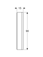 Geberit One tükrös szekrény két ajtóval 90x90 cm, világítással, fehér 505.813.00.2