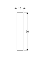 Geberit One tükrös szekrény két ajtóval 105x90 cm, világítással, fehér 505.814.00.2