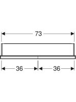 Geberit One tükrös szekrény polccal és ComfortLight világítással 75 cm, fehér 505.822.00.2