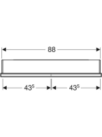Geberit One tükrös szekrény polccal és ComfortLight világítással 90 cm, fehér 505.823.00.2