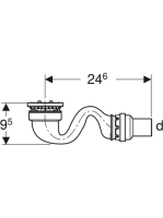 Geberit Sestra zuhanytálca lefolyó 550.018.00.1