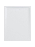 Geberit Sestra szögletes zuhanytálca 80x100 cm, strukturált pala, fehér 550.252.00.2