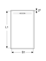 Geberit Sestra szögletes zuhanytálca 90x120 cm, strukturált pala, grafit 550.275.00.2