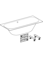 Geberit Soana Duo egyenes fürdőkád 170x75 cm, lábakkal 554.003.01.1