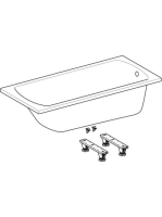 Geberit Perfect egyenes akril kád 160x75 cm lábkészlettel, fényes fehér 554.072.01.1