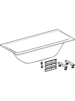 Geberit Tawa Duo egyenes fürdőkád 170x75 cm, lábakkal, fényes fehér 554.123.01.1