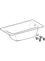 Geberit Selnova 140x70 cm fürdőkád lábakkal, fényes fehér 554.280.01.1