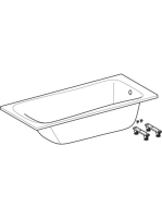 Geberit Selnova 170x75 cm fürdőkád lábakkal, fényes fehér 554.285.01.1