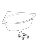 Geberit Selnova 135x135 cm sarokkád lábakkal, fényes fehér 554.287.01.1