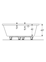 Geberit Selnova 135x135 cm sarokkád lábakkal, fényes fehér 554.287.01.1