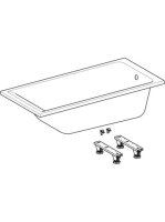 Geberit Selnova Square 160x75 cm egyenes fürdőkád lábakkal 554.383.01.1