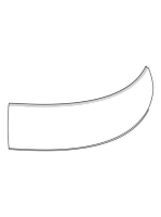 Geberit Selnova 135x54 cm előlap sarokfürdőkádhoz, fényes fehér 554.887.01.1