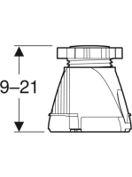 Geberit lábkészlet 9-21 cm, zuhanytálcához 160 cm-től 554.953.00.2