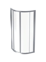 Geberit GEO sarok zuhanykabin 80x190 cm átlátszó üveggel, Reflex bevonat, ezüst profil 560.111.00.2