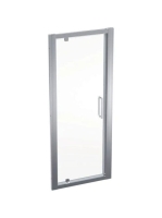 Geberit Geo nyílóajtó 80x190 cm, átlátszó üveggel, Reflex bevonattal, ezüst profillal 560.115.00.2