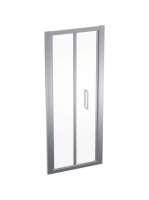 Geberit Geo összecsukható ajtó 80x190, átlátszó üveggel, Reflex bevonat, ezüst profillal 560.116.00.2