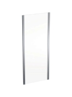 Geberit Geo fix oldalfal 80x190 cm, átlátszó üveggel, Reflex bevonattal, ezüst profillal 560.117.00.2