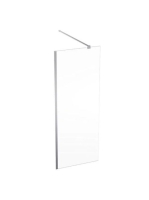 Geberit GEO Walk-In fix oldalfal 80x200 cm átlátszó üveg, Reflex bevonat, ezüst profillal 560.119.00.2