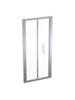 Geberit Geo összecsukható ajtó 90x190, átlátszó üveggel, Reflex bevonat, ezüst profillal 560.126.00.2