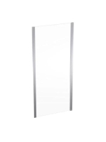 Geberit Geo fix oldalfal 90x190 cm, átlátszó üveggel, Reflex bevonattal, ezüst profillal 560.127.00.2