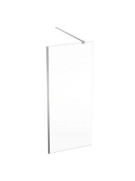 Geberit GEO Walk-In fix oldalfal 90x200 cm átlátszó üveg, Reflex bevonat, ezüst profillal 560.129.00.2