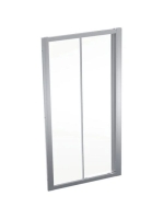 Geberit Geo tolóajtó 100x190 cm, átlátszó üveggel, Reflex bevonattal, ezüst profillal 560.133.00.2