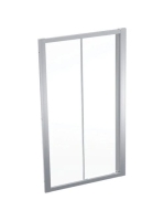 Geberit Geo tolóajtó 110x190 cm, átlátszó üveggel, Reflex bevonattal, ezüst profillal 560.143.00.2