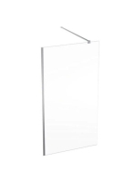 Geberit GEO Walk-In fix oldalfal 110x200 cm átlátszó üveg, Reflex bevonat, ezüst profillal 560.149.00.2