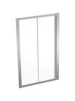 Geberit Geo tolóajtó 120x190 cm, átlátszó üveggel, Reflex bevonattal, ezüst profillal 560.153.00.2