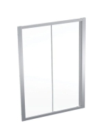 Geberit Geo tolóajtó 140x190 cm, átlátszó üveggel, Reflex bevonattal, ezüst profillal 560.163.00.2