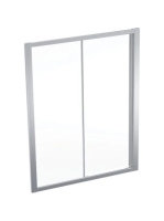 Geberit Geo tolóajtó 150x190 cm, átlátszó üveggel, Reflex bevonattal, ezüst profillal 560.173.00.2