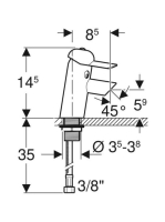 Geberit Bambini mosdó csaptelep, egykaros keverő 571600000
