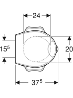 Geberit Bambini gyermek WC-ülőke támaszkodóval, teknősbéka design, zöld 573361000