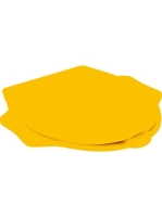 Geberit Bambini gyermek WC-ülőke támaszkodóval, teknősbéka design, lecsapódásgátlós, sárga 573367000