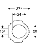 Geberit Bambini gyermek WC-ülőkarima támaszkodóval, teknősbéka design, sárga 573372000