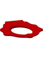 Geberit Bambini gyermek WC-ülőkarima támaszkodóval, teknősbéka design, rubinvörös 573373000