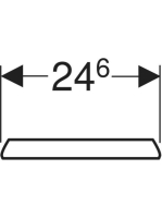 Geberit Corso vizelde fedél 573900000