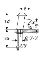 Geberit Bambini mosdó csaptelep, elemes működtetés 577650000