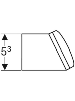 Geberit hálózati csatlakozó aljzat, dugvilla CEE 7/16, Fehér 595165000