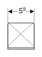 Geberit hálózati csatlakozó aljzat, dugvilla CEE 7/16, Fehér 595165000