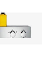 Hansgrohe ShowerTablet zuhanytermosztát 600 falsíkon kívüli szereléshez, 2 fogyasztóhoz, króm 13108000