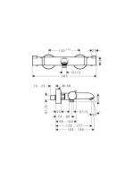 Hansgrohe Ecostat Comfort termosztátos kádcsaptelep 13114000