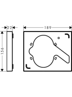 Hansgrohe Hosszabbító ShowerSelect Fixfit Porterhez króm 13601000