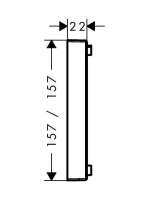 Hansgrohe ShowerSelect Glas króm hosszabbító 13604000