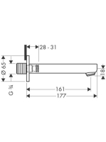 Hansgrohe Metris S kádtöltő 14420000