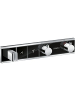 Hansgrohe RainSelect termosztát falsík alatti szereléshez, 2 fogyasztóhoz, króm/fekete 15355600