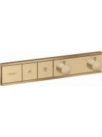 Hansgrohe RainSelect szálcsiszolt bronz falsík alatti termosztátos csaptelep 15380140