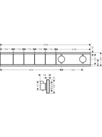 Hansgrohe RainSelect szálcsiszolt bronz termosztát falsík alatti szereléshez 15382140