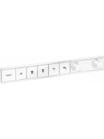 Hansgrohe RainSelect 5 funkciós termosztát falsík alatti telepítéshez, matt fehér 15384700